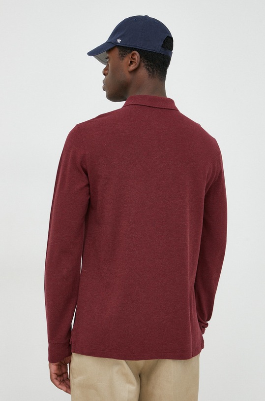 Odzież Polo Ralph Lauren longsleeve bawełniany 710681126076 bordowy