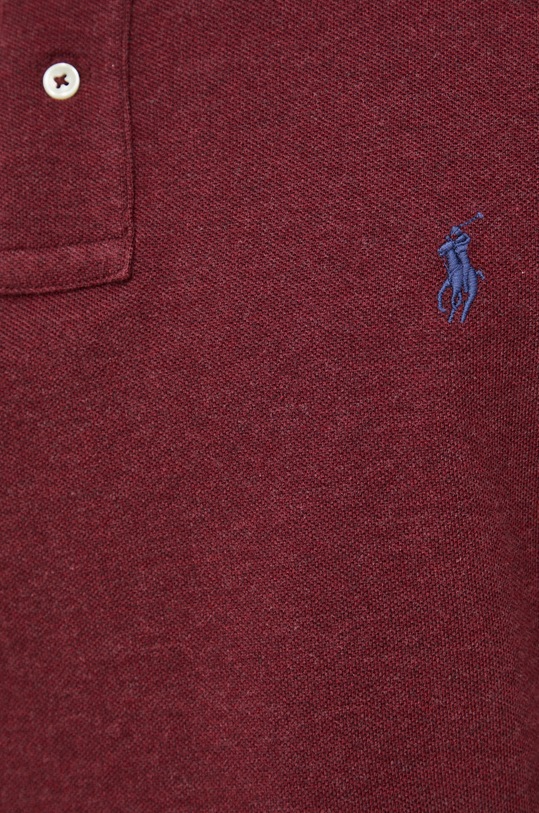 Polo Ralph Lauren longsleeve bawełniany 710681126076 bordowy
