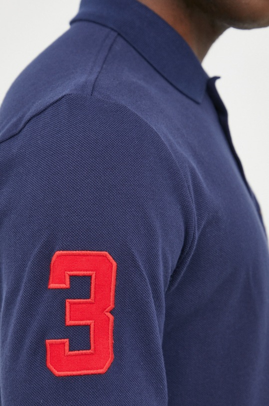 Polo Ralph Lauren longsleeve bawełniany 710814438003 granatowy
