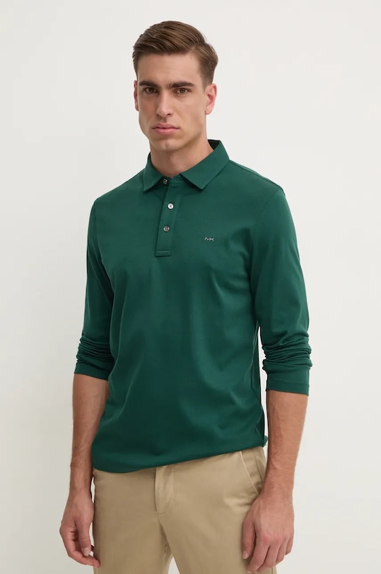 Michael Kors longsleeve bawełniany bawełna zielony CF150CFC93