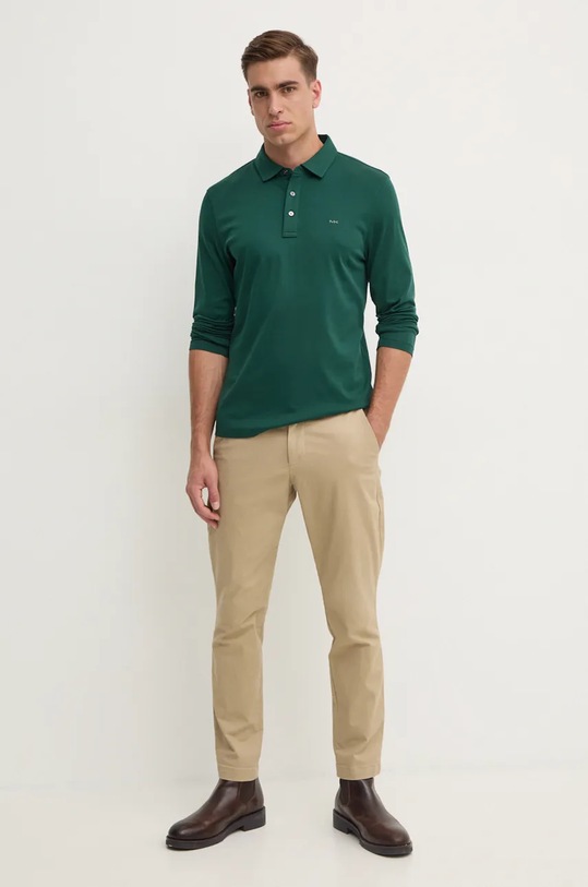 Michael Kors longsleeve bawełniany CF150CFC93 zielony AW25