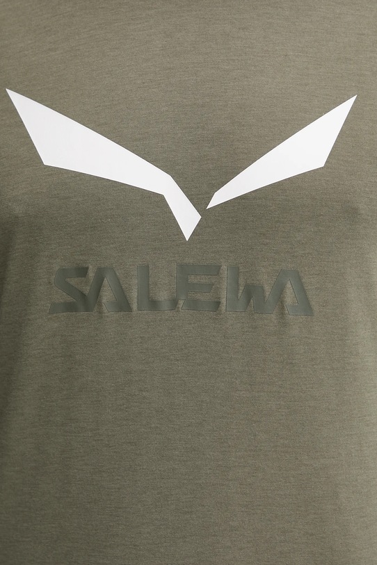 Salewa longsleeve sportowy Solidlogo 00.0000027340 zielony