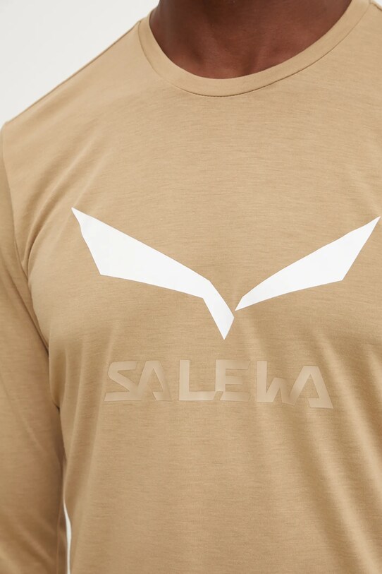 Спортивный лонгслив Salewa Solidlogo 00.0000027340 зелёный