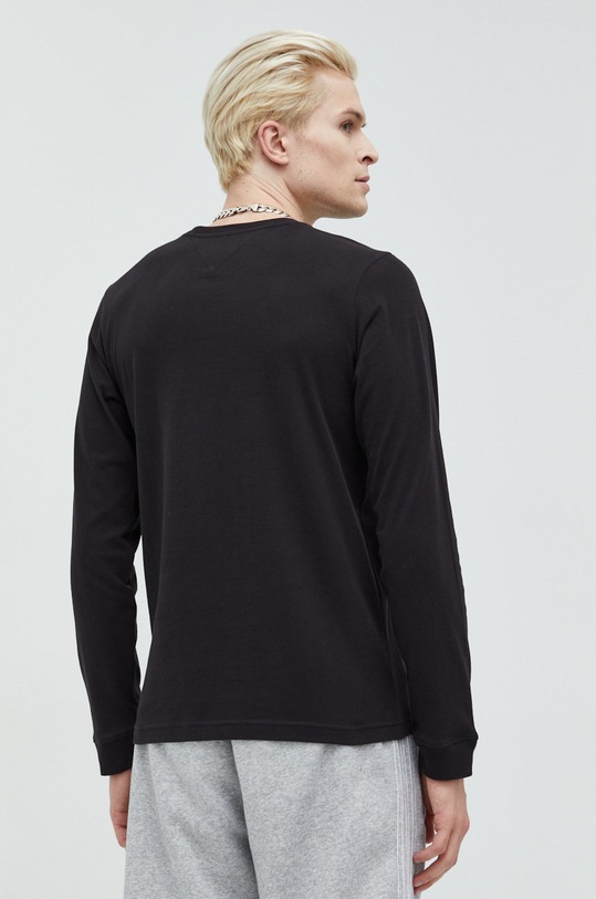 Odzież Tommy Jeans longsleeve bawełniany DM0DM13228.9BYY granatowy