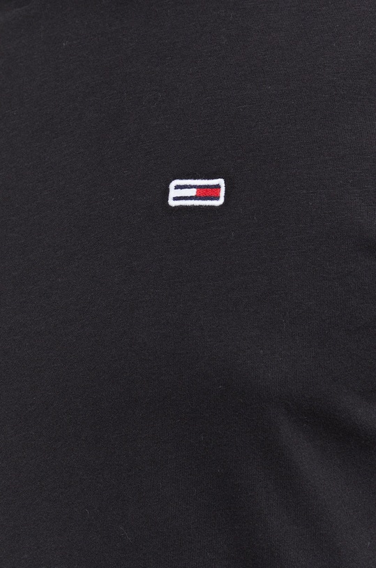 Bavlnené tričko s dlhým rukávom Tommy Jeans DM0DM13228.9BYY čierna
