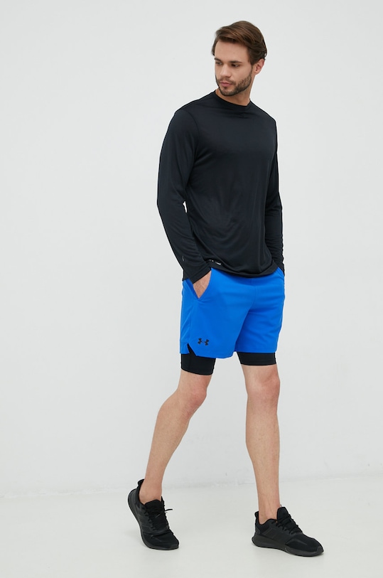 Tréningové tričko s dlhým rukávom Under Armour Tactical 1248196 čierna AW22