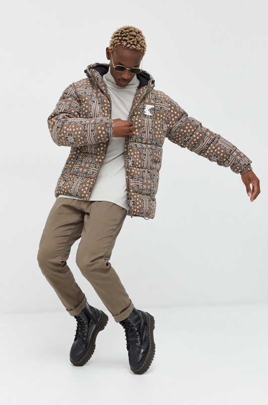 Abercrombie & Fitch longsleeve bawełniany KI124.3414.400 beżowy AW22