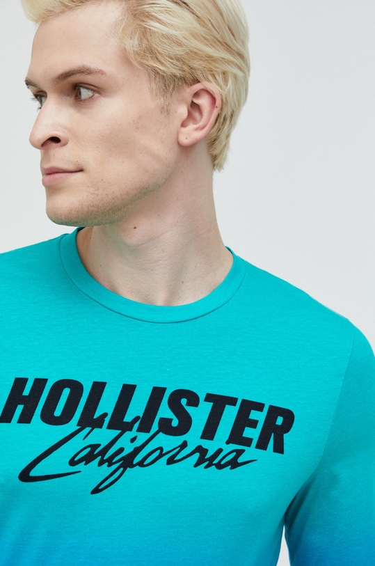 Bavlnené tričko s dlhým rukávom Hollister Co. KI323.2294.100