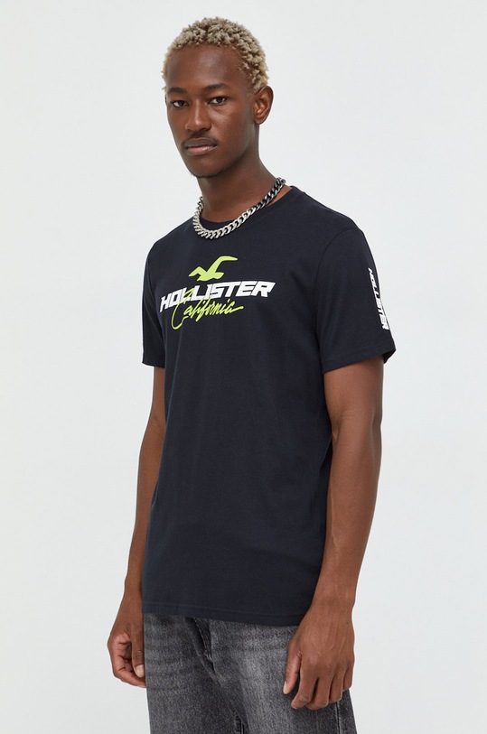 Pamučna majica dugih rukava Hollister Co. bijela KI323.2295.100