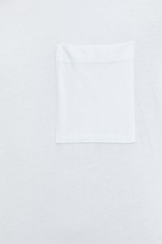 Βαμβακερή μπλούζα με μακριά μανίκια Abercrombie & Fitch KI124.3086.100 λευκό