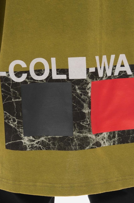Bavlněné tričko s dlouhým rukávem A-COLD-WALL* Relaxed Cubist Longsleeve T-shirt ACWMTS098 MOSS GREEN zelená ACWMTS098