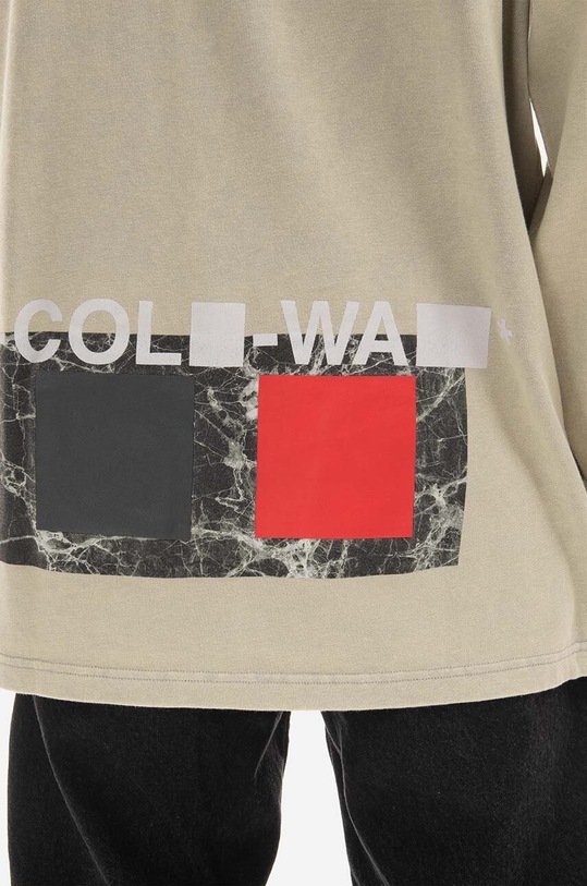 Bavlnené tričko s dlhým rukávom A-COLD-WALL* Relaxed Cubist Longsleeve T-shirt ACWMTS098 MOSS GREEN ACWMTS098