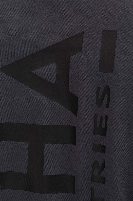 Alpha Industries cotton longsleeve top Back Print Heavy gray 116571.136