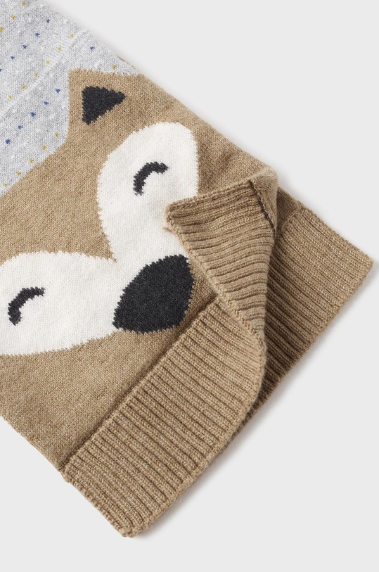 Mayoral czapka i szalik dziecięce 10279.3D.CZAPKAKOMPLET brązowy AW22