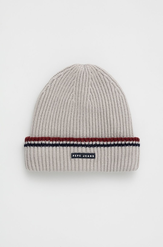Pepe Jeans caciula copii imprimeu gri PB040296.933