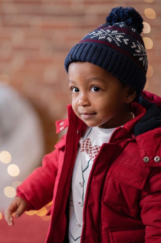 Детска шапка и шал Birba&Trybeyond тънък тъмносин 406.59078.00.