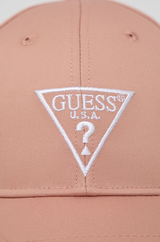 Guess czapka bawełniana V2YZ03.WO08O różowy SS23