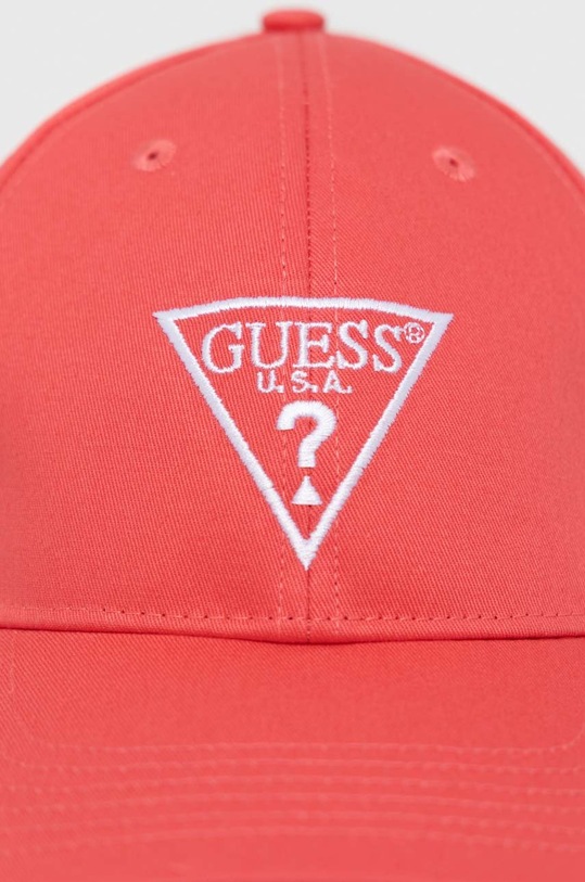 Akcesoria Guess czapka bawełniana V2YZ03.WO08O różowy