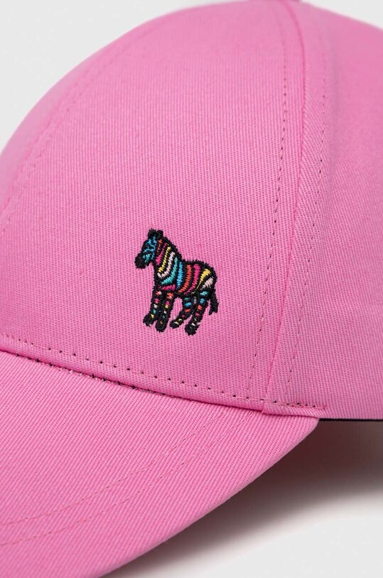 Βαμβακερό καπέλο Paul Smith W1A.852DT.JZEBRA ροζ SS23
