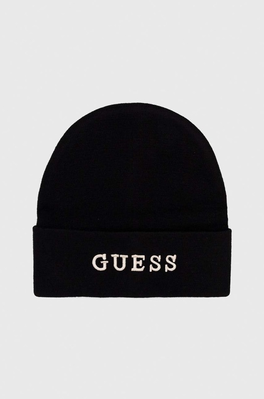 Guess czapka aplikacja czarny AW9251.WOL01