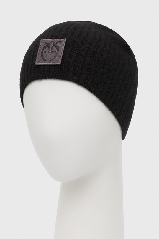 Kašmírová čepice Pinko 1G206D.Y774 černá AW22