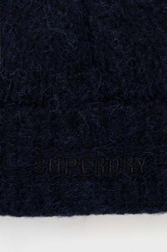 Akcesoria Superdry czapka z domieszką wełny W9010156A.24S granatowy