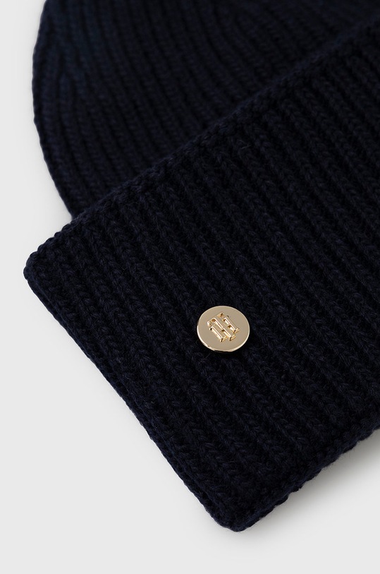 Doplňky Čepice z vlněné směsi Tommy Hilfiger AW0AW13820.9BYY námořnická modř