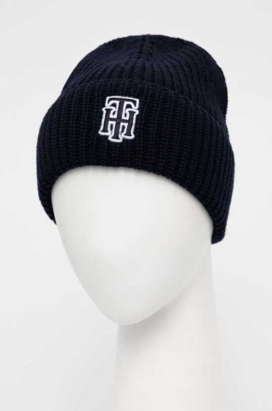 Tommy Hilfiger berretto in lana AW0AW14032.9BYY blu navy AW22