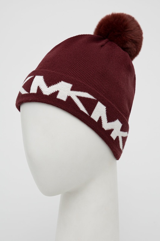 Σκούφος Michael Kors 539304 μπορντό AW22