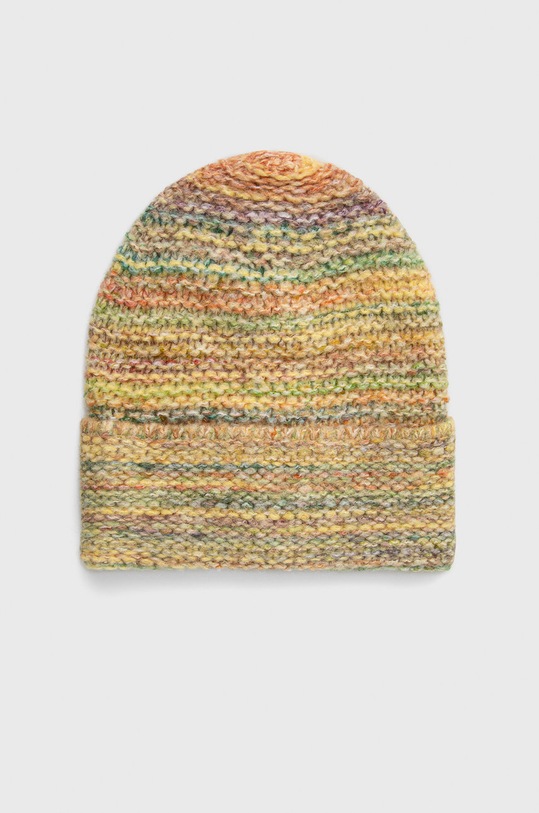 Čiapka s prímesou vlny United Colors of Benetton s prímesou vlny žltá 1022DA008.92T