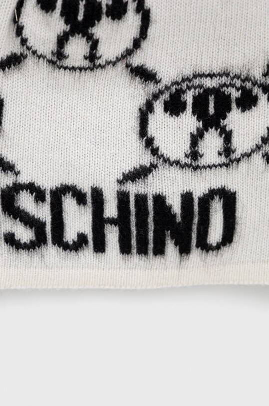 Αξεσουάρ Σκουφί από μείγμα μαλλιού Moschino M2843.65329 λευκό