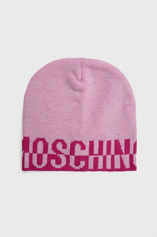 Kapa s primesjo volne Moschino Srednje debeline roza M2788.65332