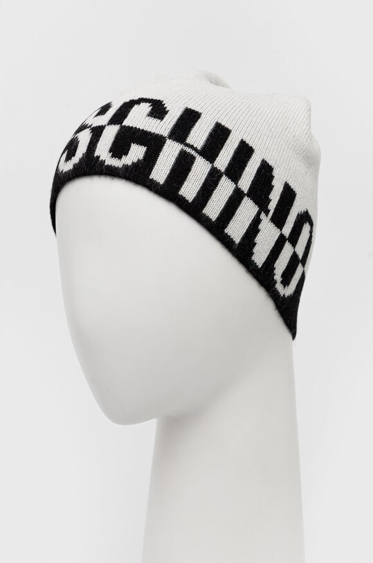 Шапка з домішкою вовни Moschino M2788.65332 білий AW23