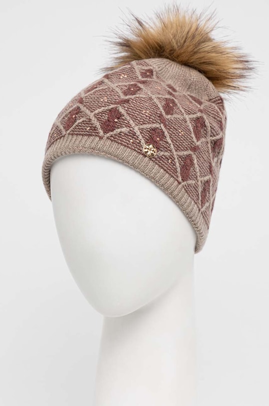 Σκουφί από μείγμα μαλλιού Granadilla Strebel JG5751.J31 καφέ AW22