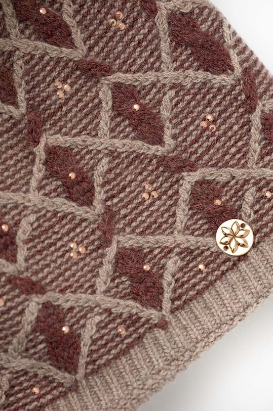 Αξεσουάρ Σκουφί από μείγμα μαλλιού Granadilla Strebel JG5751.J31 καφέ