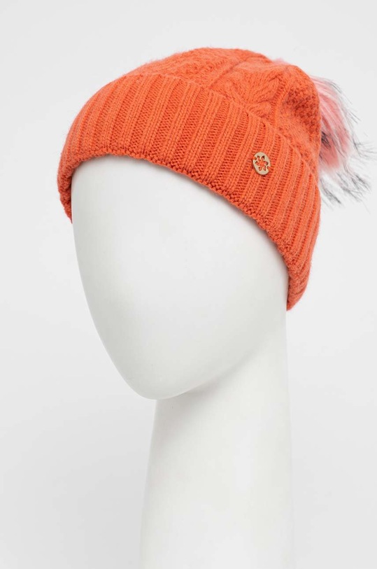 Granadilla sapka gyapjú keverékből Docroux JG5677.J22 narancssárga AW22