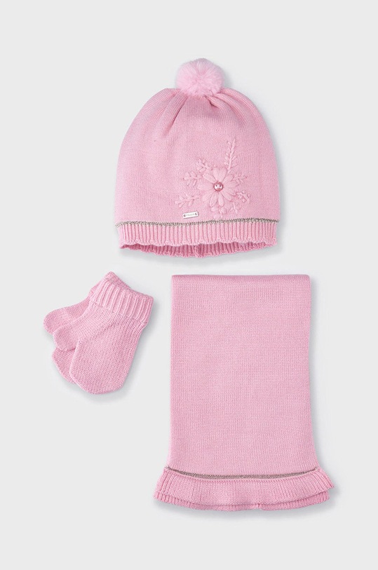 Mayoral completo bambino/a a maglia fine rosa 10280.4A.CZAPKAKOMPLET