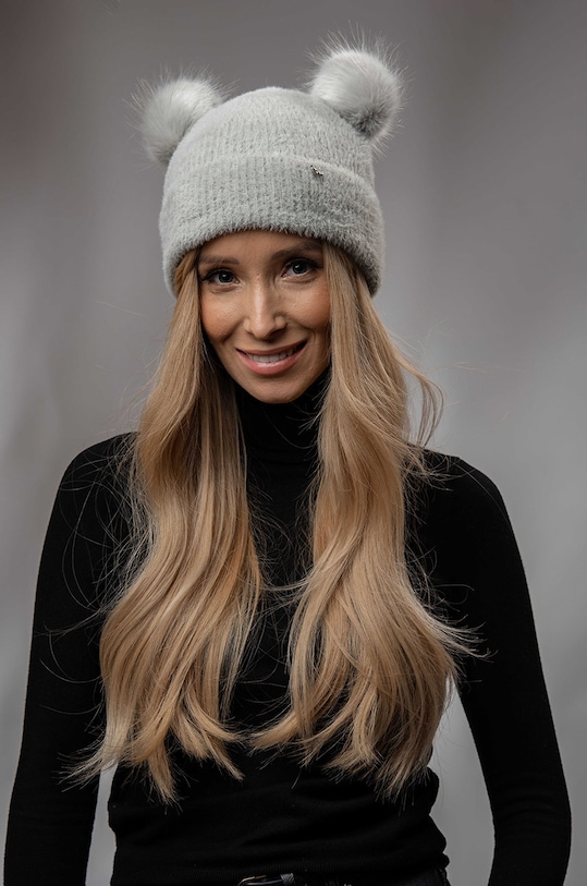 Детская шапка Jamiks с добавлением шерсти серый MARITA.min.IIA.JZF281.G