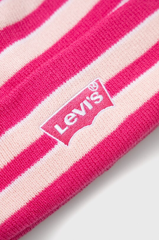 Dziewczynka Levi's czapka i rękawiczki dziecięce 9A8514. różowy