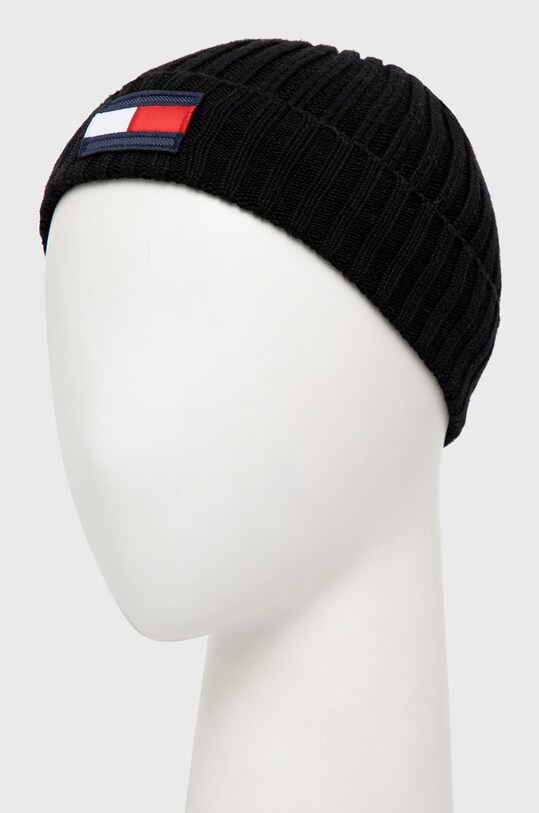 Chłopiec Tommy Hilfiger czapka dziecięca AU0AU01585.9BYY czarny