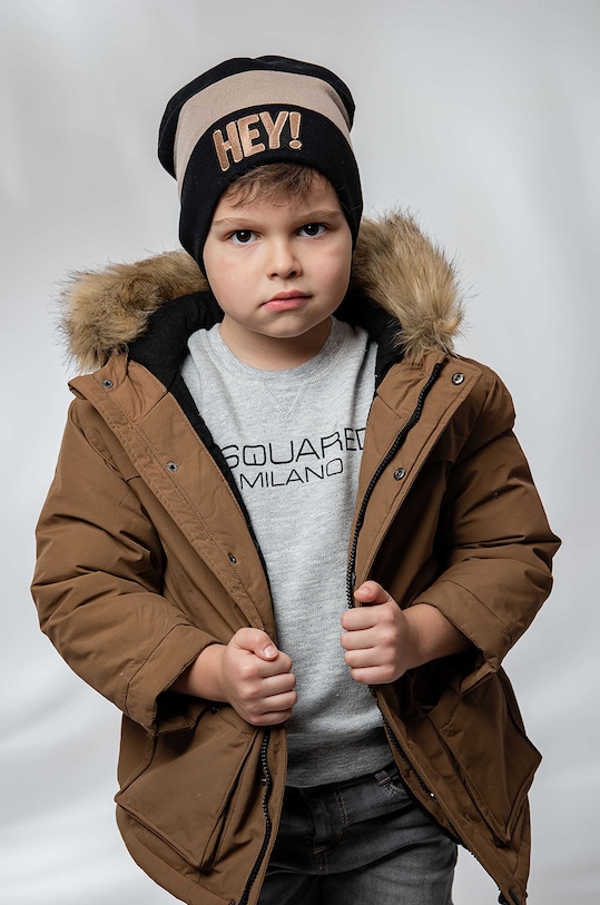 Dětska čepice Jamiks tenká béžová HEY.JZF178.K