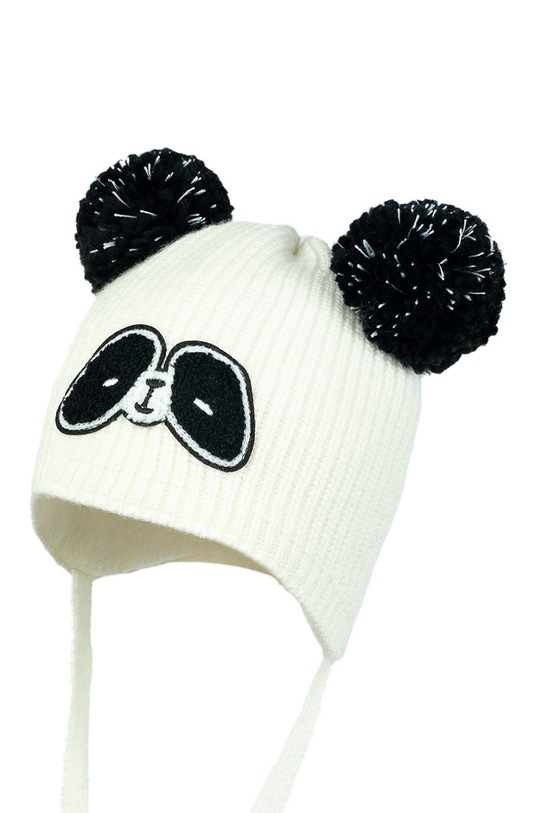Jamiks czapka dziecięca z domieszką wełny beżowy PANDA.IVA.JZF072.K