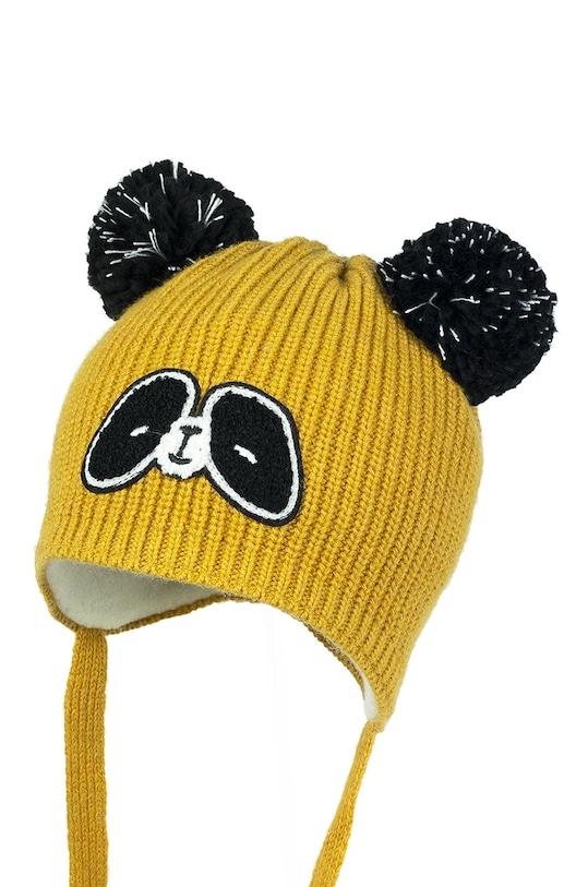Dětska čepice Jamiks PANDA.IVA.JZF072.K žlutá AW22