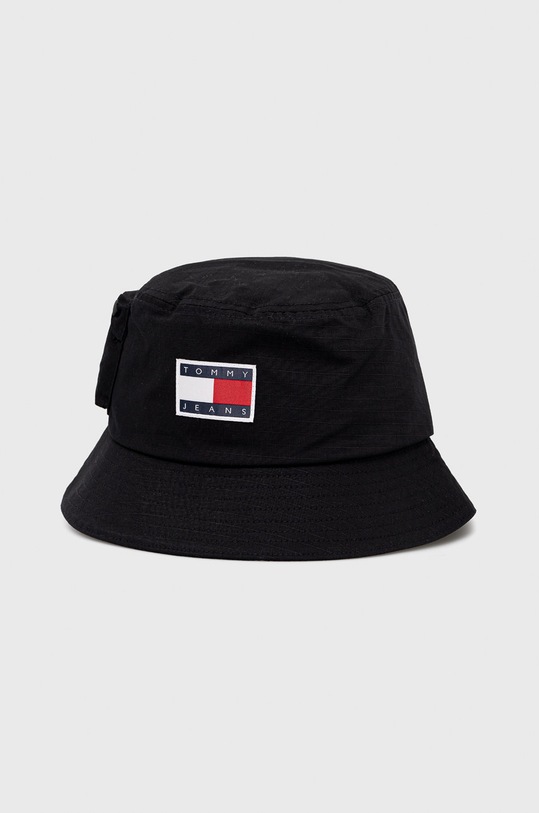 Tommy Jeans palarie din bumbac bumbac negru AM0AM08998.9BYY