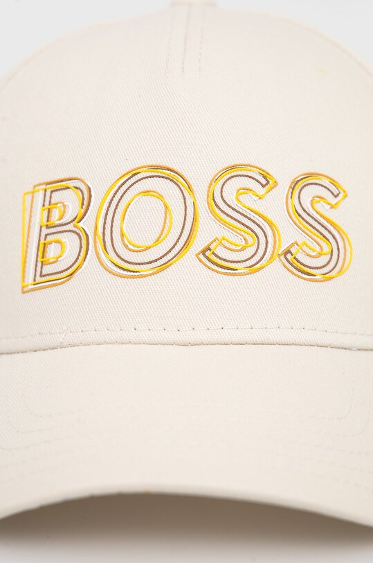 Akcesoria BOSS czapka bawełniana BOSS GREEN 50472266 beżowy
