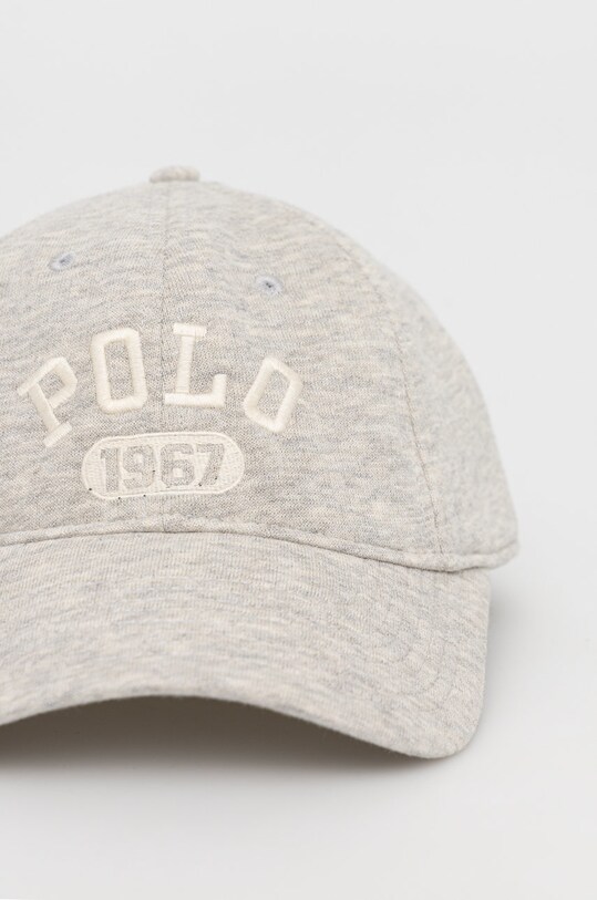 Čiapka Polo Ralph Lauren 710870233001 sivá AW22