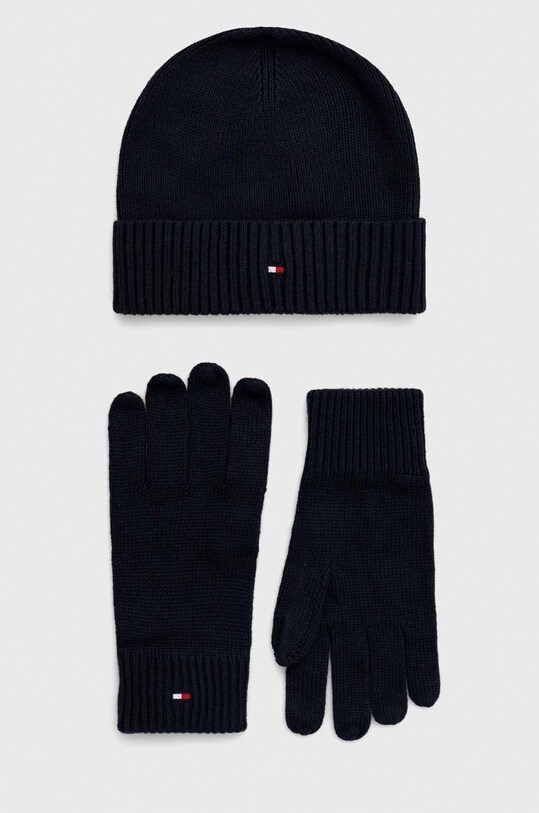 Tommy Hilfiger caciula si manusi uni bleumarin AM0AM10490.9BYY