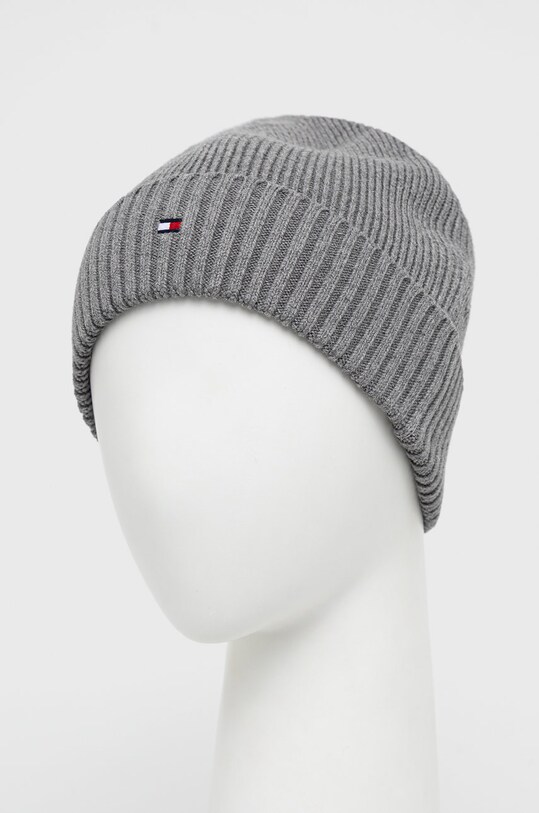 Tommy Hilfiger czapka AM0AM10337.9BYY szary AW22