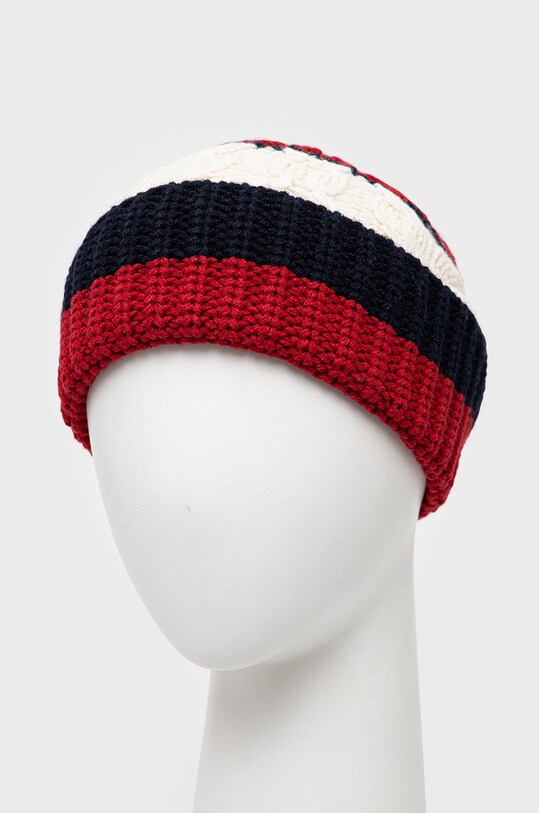 Вовняна шапка Tommy Hilfiger AM0AM10494.9BYY барвистий AW22