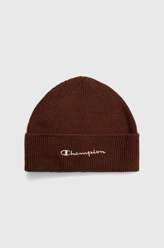 Champion czapka z domieszką wełny z domieszką wełny brązowy 805668